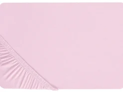 Coprimaterasso elasticizzato JANBU Cotone 200 x 200 cm Rosa pastello