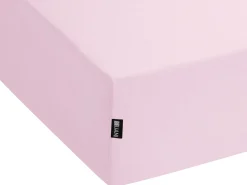 Coprimaterasso elasticizzato JANBU Cotone 200 x 200 cm Rosa pastello