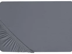 Coprimaterasso elasticizzato JANBU Cotone 200 x 200 cm Grigio scuro