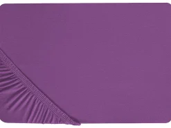 Coprimaterasso elasticizzato JANBU Cotone 200 x 200 cm Viola
