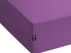 Coprimaterasso elasticizzato JANBU Cotone 200 x 200 cm Viola