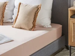 Coprimaterasso elasticizzato HOFUF Cotone 90 x 200 cm Beige