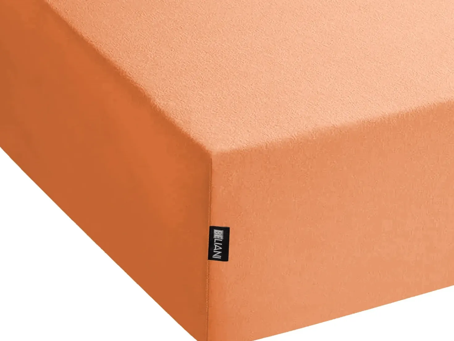 Coprimaterasso elasticizzato JANBU Cotone 200 x 200 cm Arancione