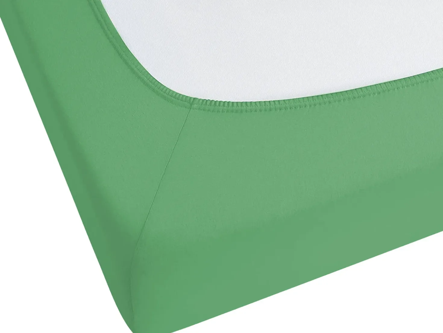 Coprimaterasso elasticizzato JANBU Cotone 200 x 200 cm Verde