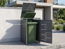 Copri-pattumiera 240 L PERISSA Metallo Grigio scuro