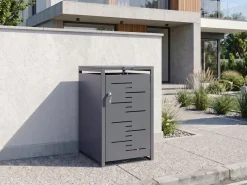 Copri-pattumiera 240 L PERISSA Metallo Grigio scuro