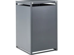 Copri-pattumiera 240 L PIACENZA Metallo Grigio scuro