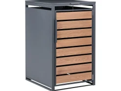 Copri-pattumiera 240 L POLICORO Metallo Grigio scuro
