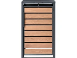 Copri-pattumiera 240 L POLICORO Metallo Grigio scuro