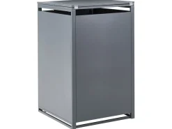 Copri-pattumiera 240 L POLICORO Metallo Grigio scuro