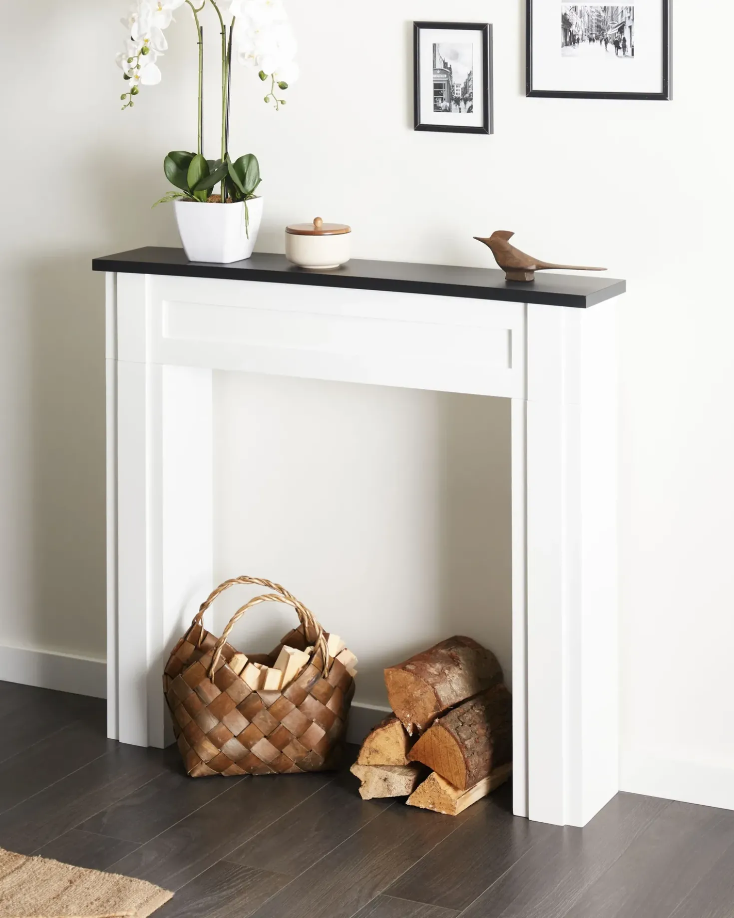 Cornice Caminetto BAUDIN Bianco