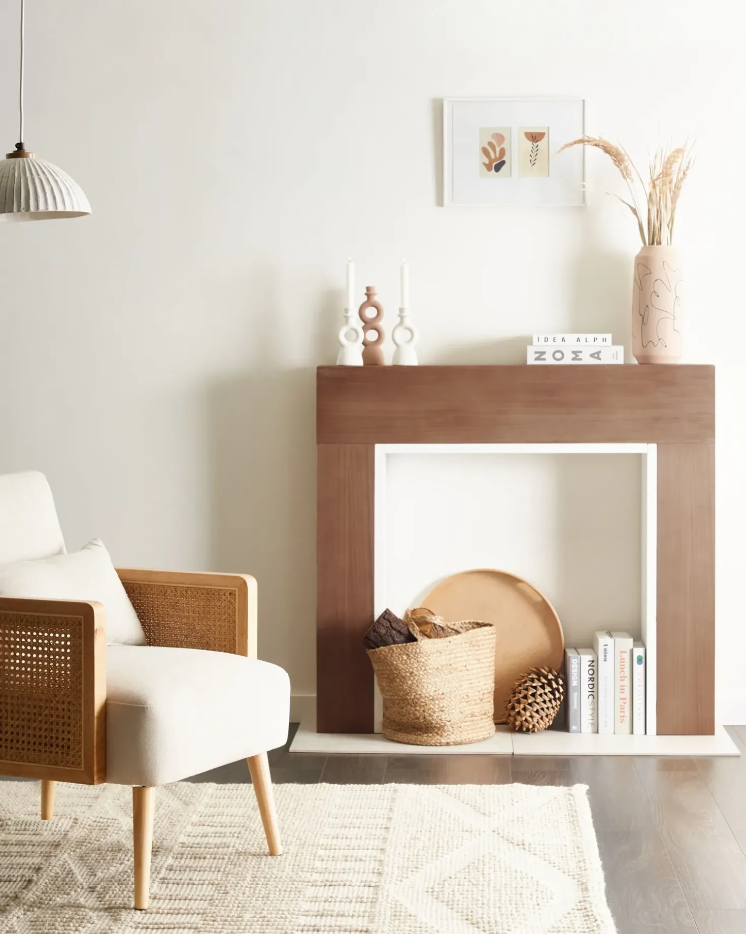 Cornice Caminetto BOYANUP Marrone chiaro