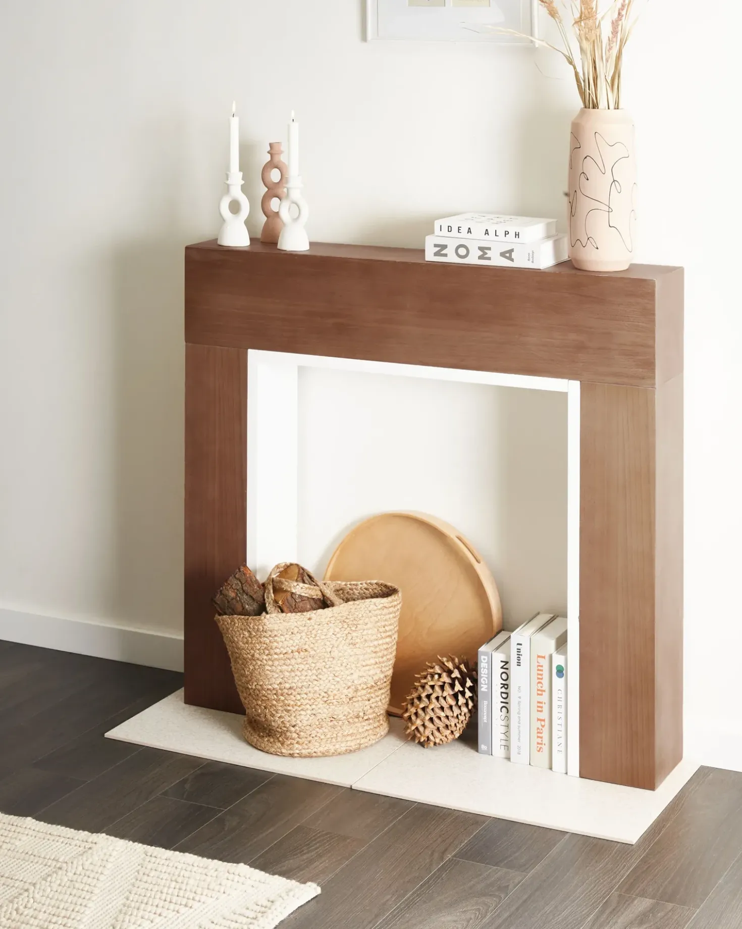 Cornice Caminetto BOYANUP Marrone chiaro
