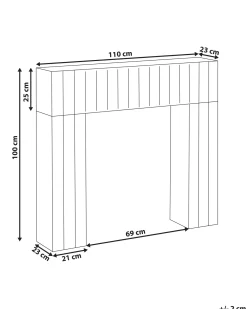 Cornice Caminetto BUNBURY Marrone chiaro