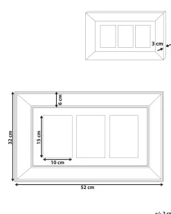 Cornice per 3 foto DABOLA Rame