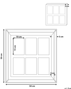 Cornice per 6 foto SINTA Argento