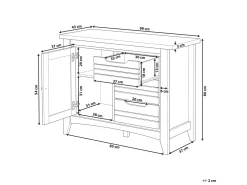 Credenza a 2 ante AGORA Marrone