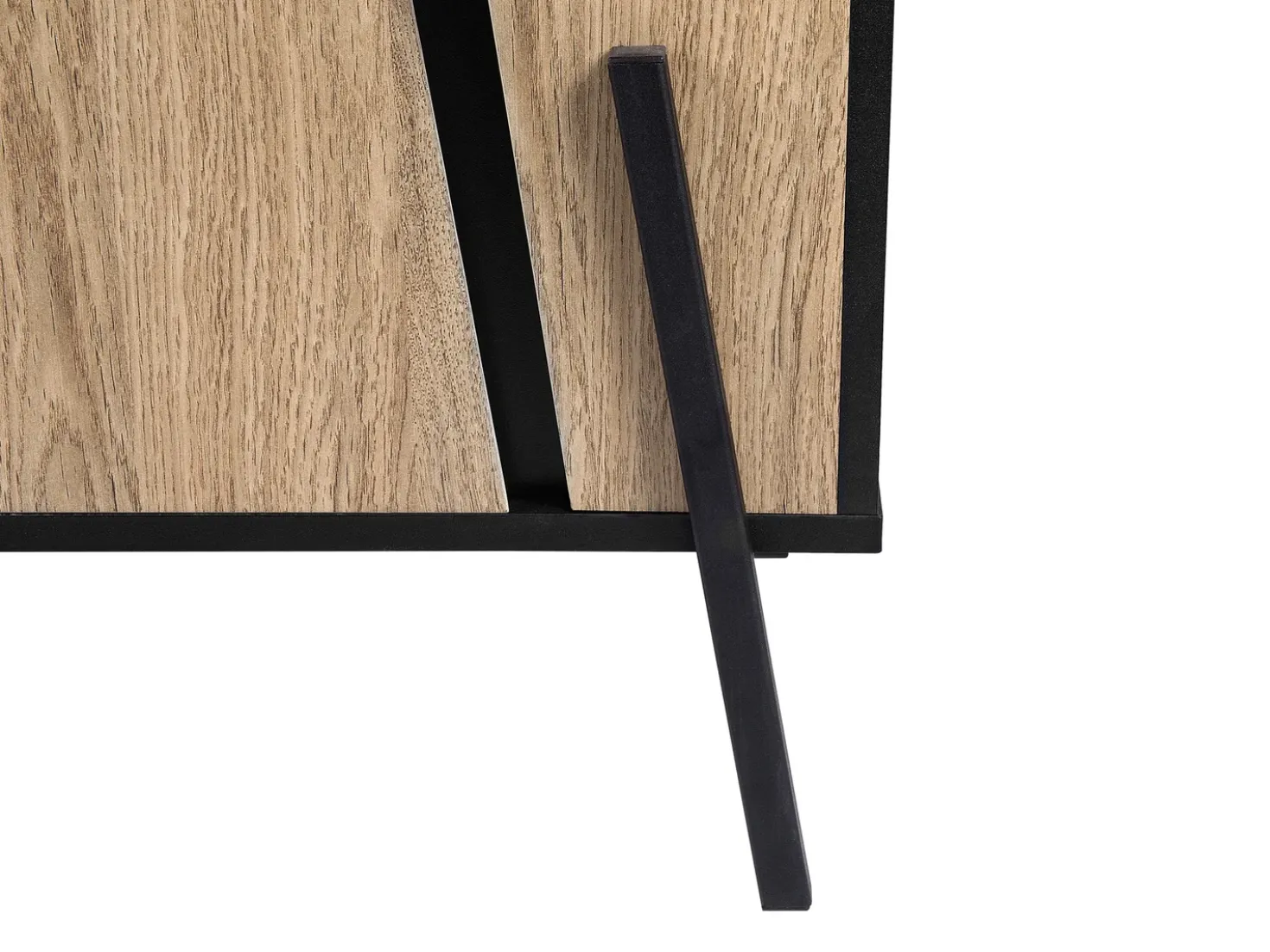 Credenza a 2 ante BLACKPOOL Marrone/Nero
