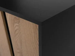 Credenza a 2 ante BLACKPOOL Marrone/Nero