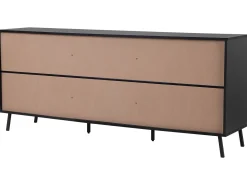 Credenza a 2 ante BLACKPOOL Marrone/Nero