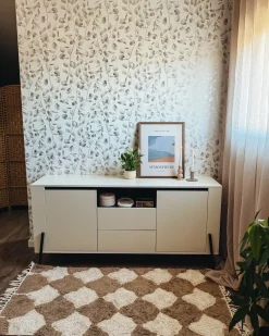 Credenza a 2 ante BLACKPOOL Bianco