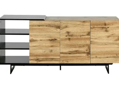 Credenza a 2 ante FIORA Marrone/Nero