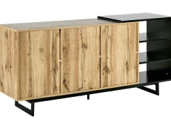 Credenza a 2 ante FIORA Marrone/Nero