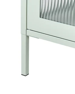Credenza a 3 ante GLEORA Metallo Verde menta