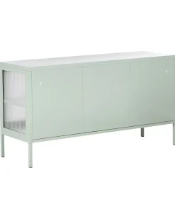 Credenza a 3 ante GLEORA Metallo Verde menta