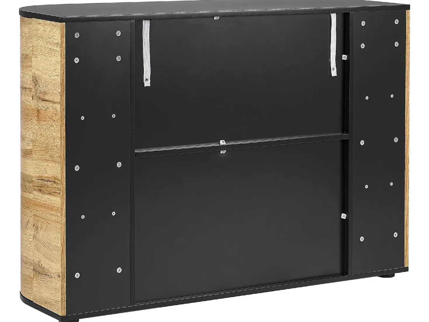Credenza a 2 ante JEROME Marrone/Nero