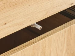 Credenza a 2 ante KENORA Marrone chiaro