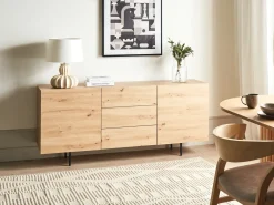 Credenza a 2 ante KENORA Marrone chiaro
