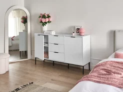Credenza a 2 ante LEDUC Bianco