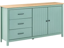 Credenza a 2 ante LEONORA Legno di pino Verde