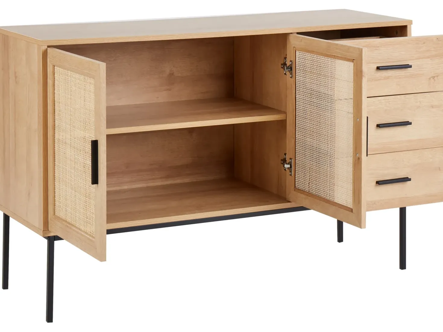 Credenza a 2 ante PASCO Marrone chiaro