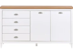 Credenza a 2 ante SHILLINGTON Legno di pino Bianco