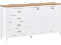 Credenza a 2 ante SHILLINGTON Legno di pino Bianco