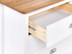 Credenza a 2 ante SHILLINGTON Legno di pino Bianco