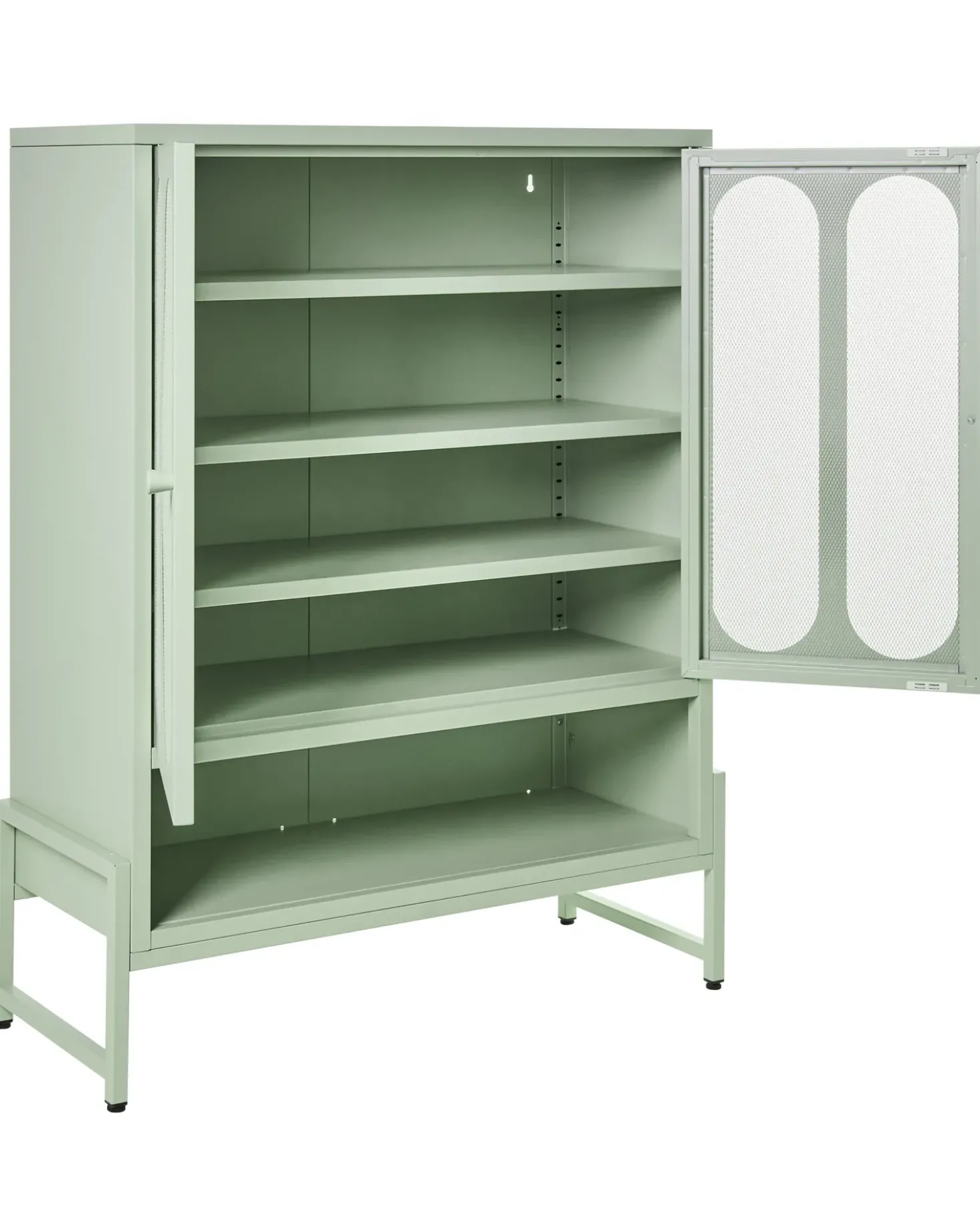 Credenza a 2 ante SOLETTA Metallo Verde menta