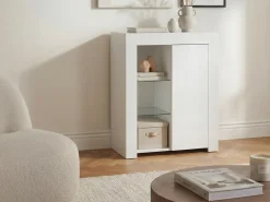Credenza con LED KAMLOOPS Bianco