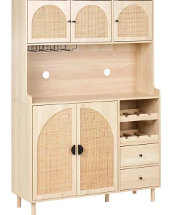 Credenza da cucina CAMPBELLTON 120 cm Marrone chiaro