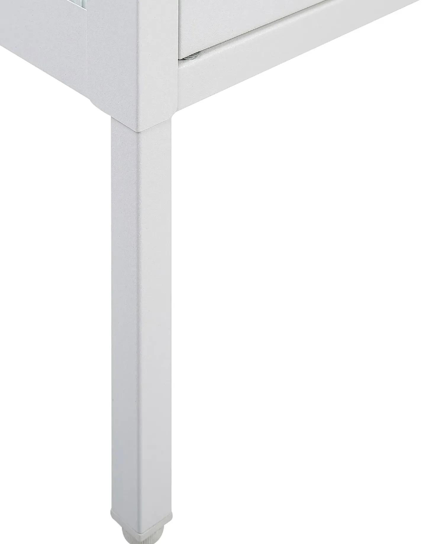 Credenza espositiva in vetro SARRE Metallo 90 cm Bianco