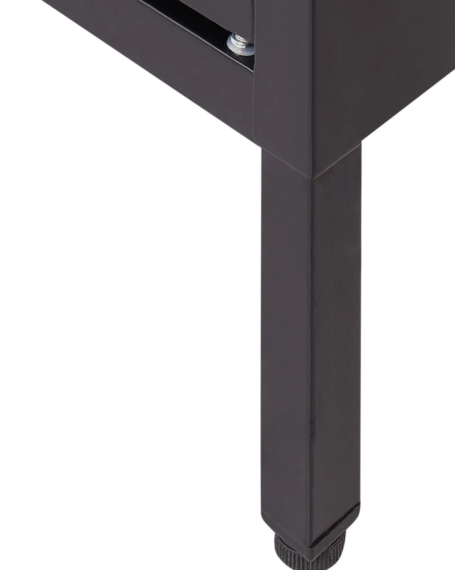 Credenza espositiva in vetro NEWPORT Metallo 115 cm Nero