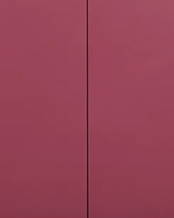 Credenza espositiva in vetro NEWPORT Metallo 115 cm Rosso scuro