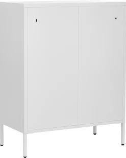Credenza espositiva in vetro ESHOLT Metallo 80 cm Bianco