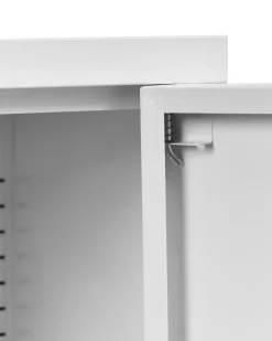 Credenza espositiva in vetro ESHOLT Metallo 80 cm Bianco