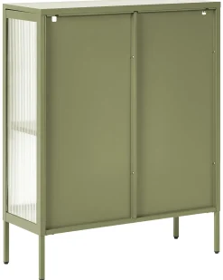 Credenza espositiva in vetro SARRE Metallo 90 cm Verde
