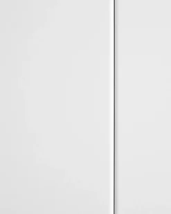 Credenza espositiva in vetro LED NEWPORT Metallo 115 cm Bianco