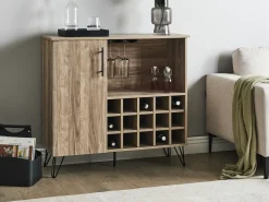 Credenza portavini ELISTON Marrone chiaro