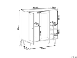 Credenza portavini PAGET Marrone chiaro